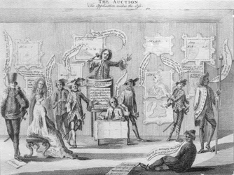 Die Auktion, ca. 1756